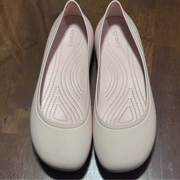 Crocs Brooklyn Mary Jane Flats Pink Quartz Ballet Slip On Comfort Shoe W8 209384 - Picture 13 of 13
